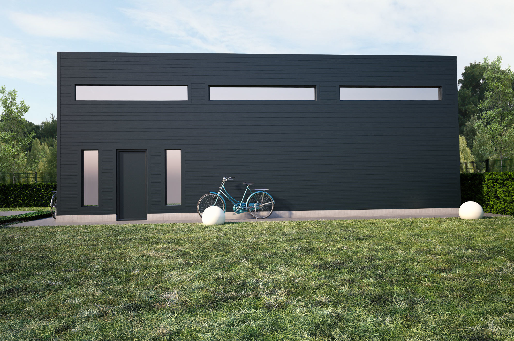Garage technical space 3D model_2