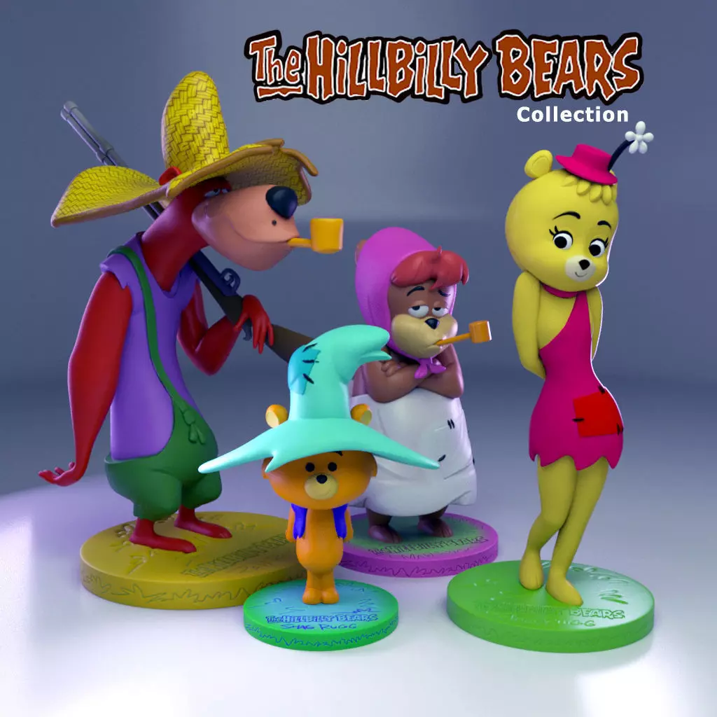 The HillBilly Bears - Collection 3D print model_0