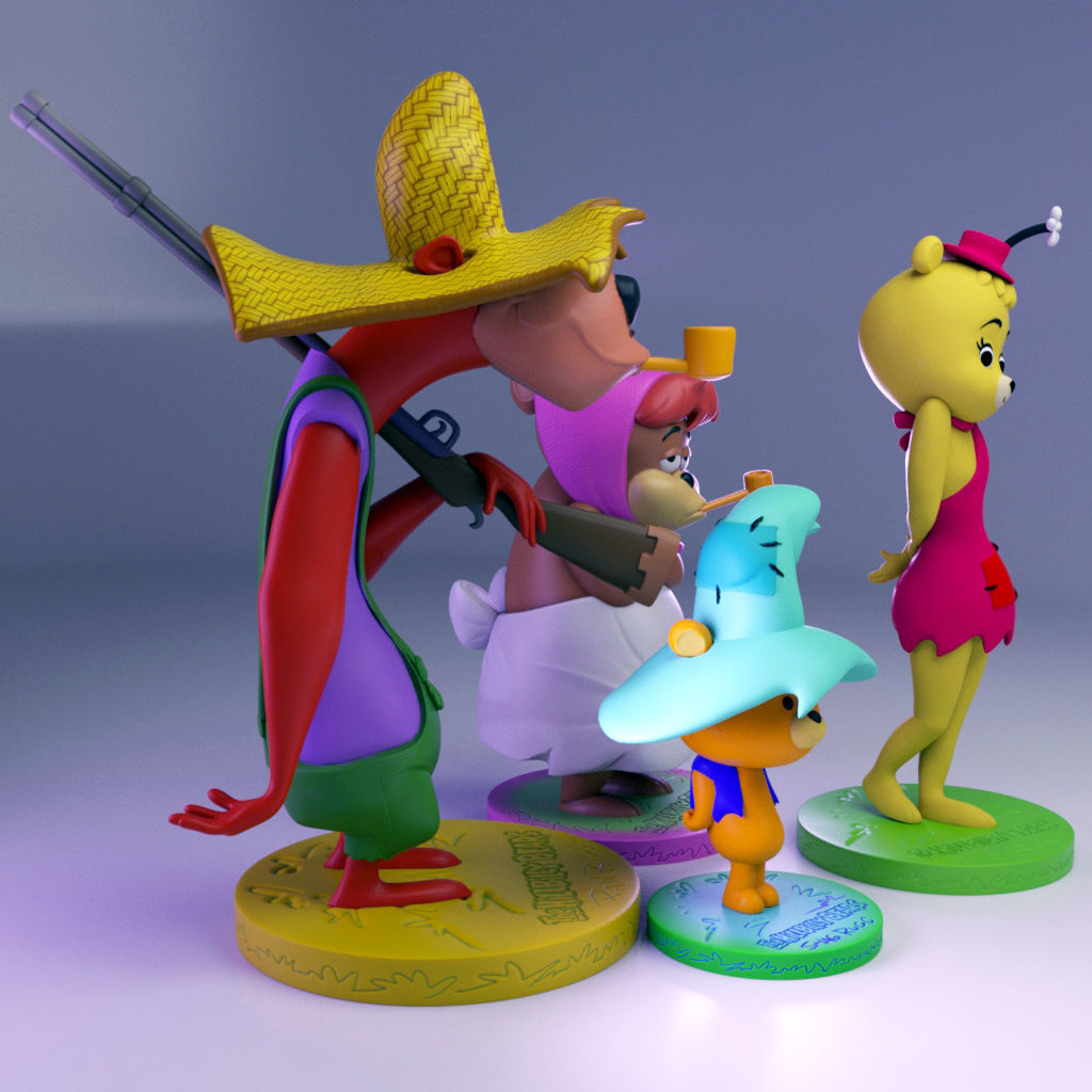 The HillBilly Bears - Collection 3D print model_1