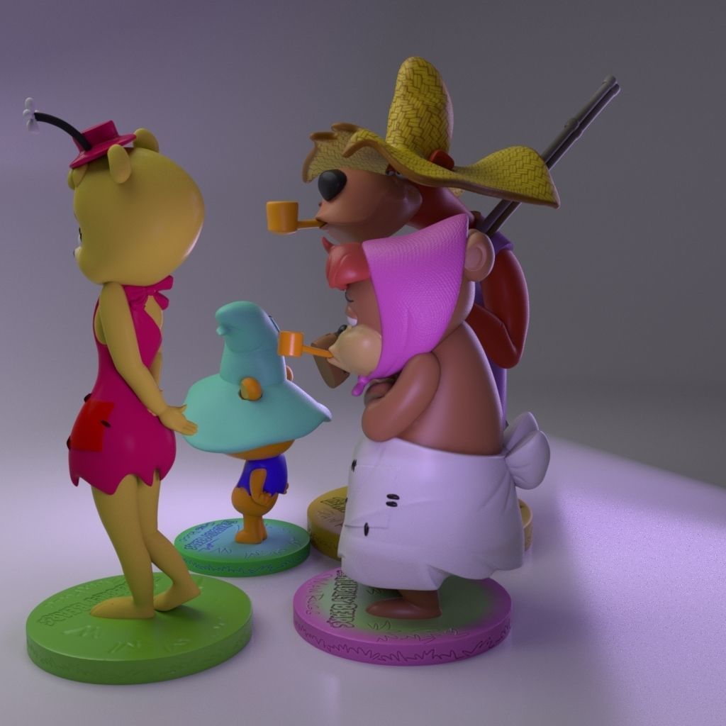 The HillBilly Bears - Collection 3D print model_3
