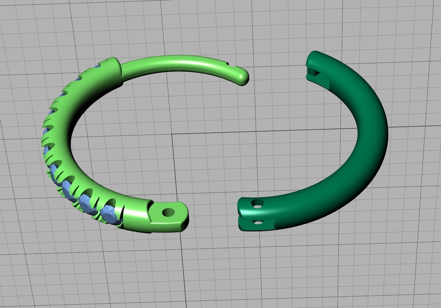 Small Hoop Earrings  French Pave setting 12mm inner size 3dmodel 3D print model_19