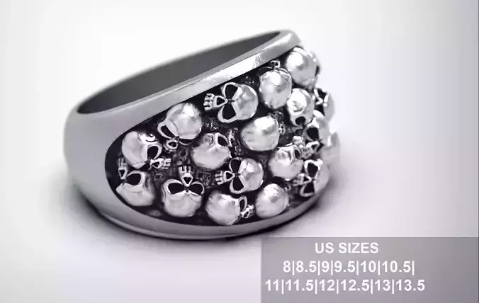 Pile of Skulls Ring