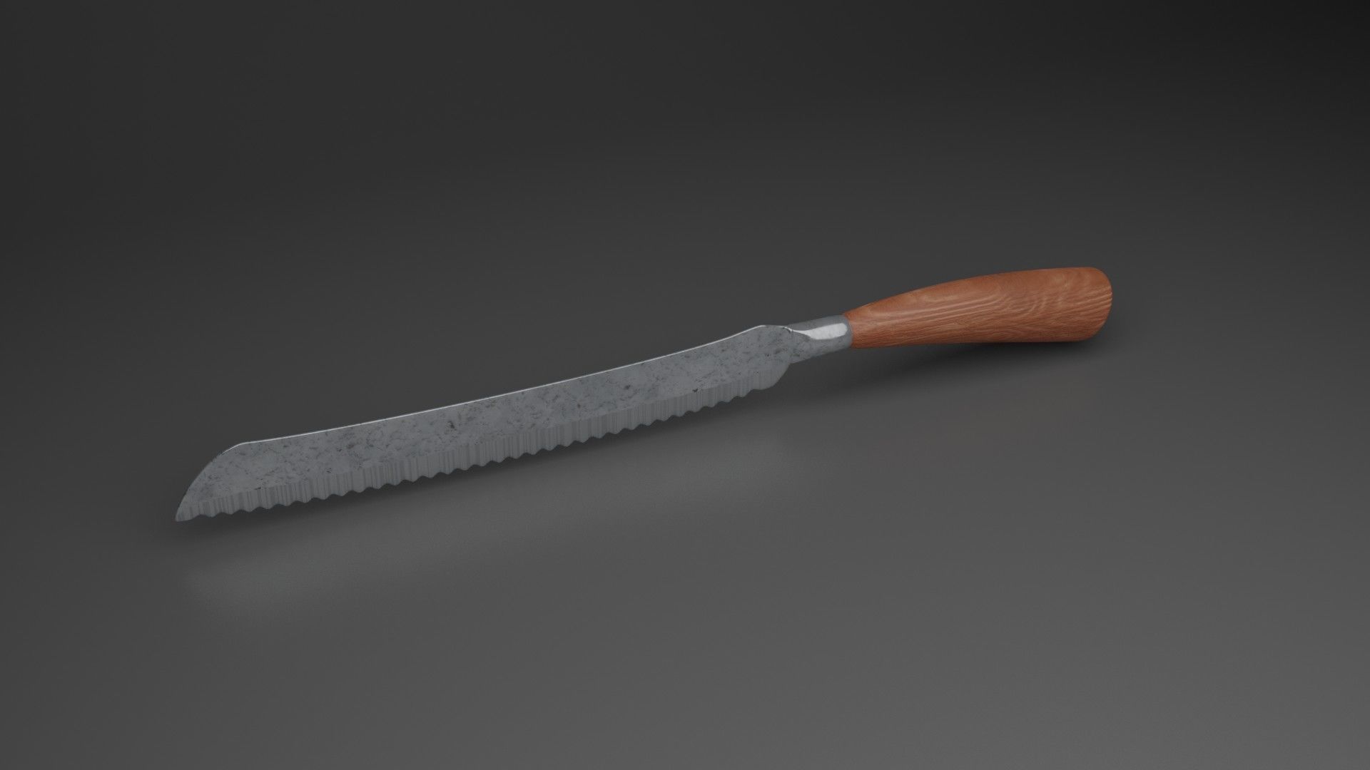 Bread knife 3D model_6