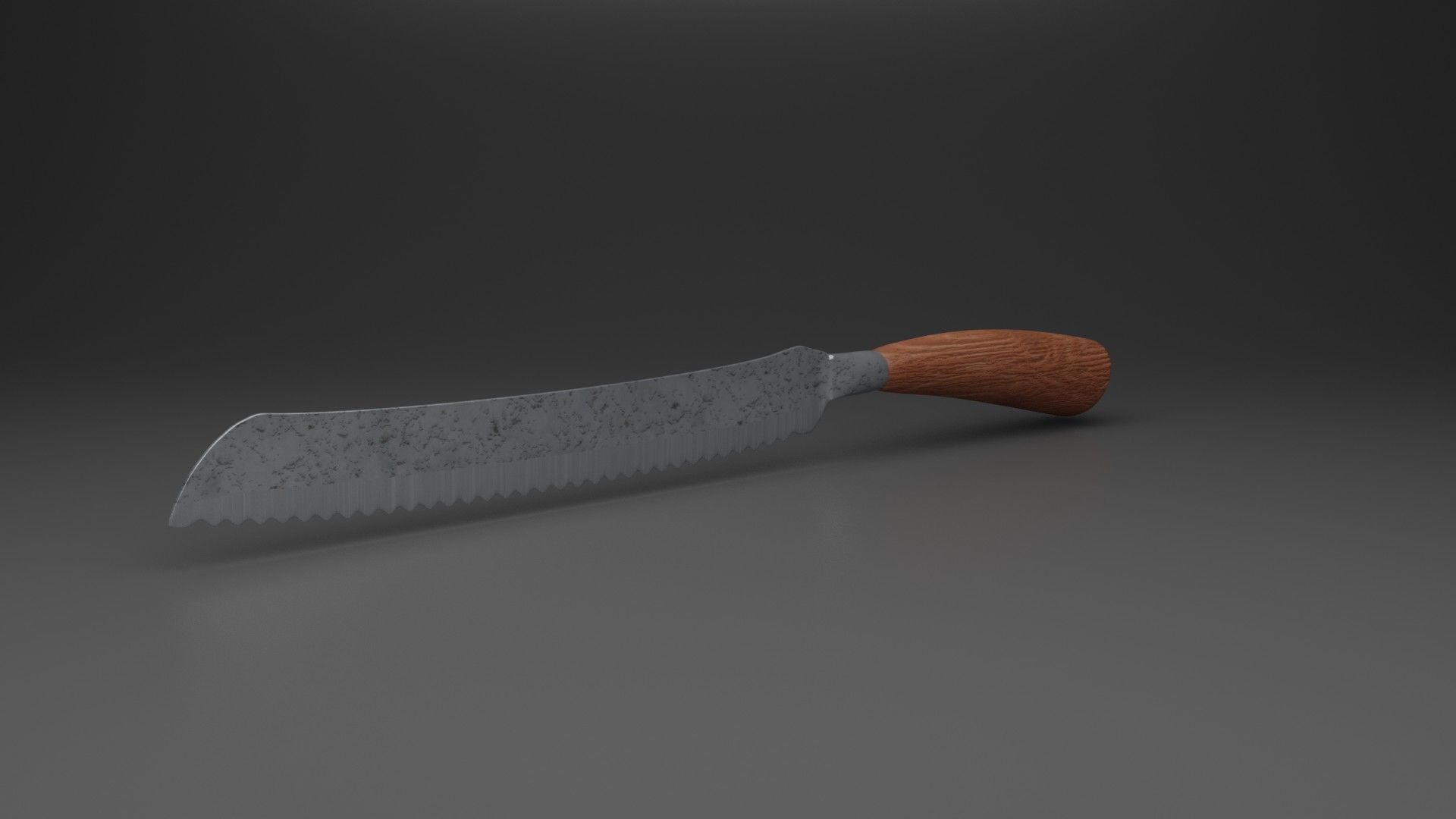 Bread knife 3D model_3