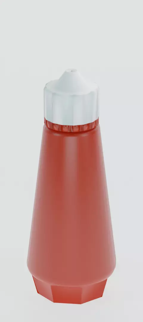 ketchup bottle Free 3D model