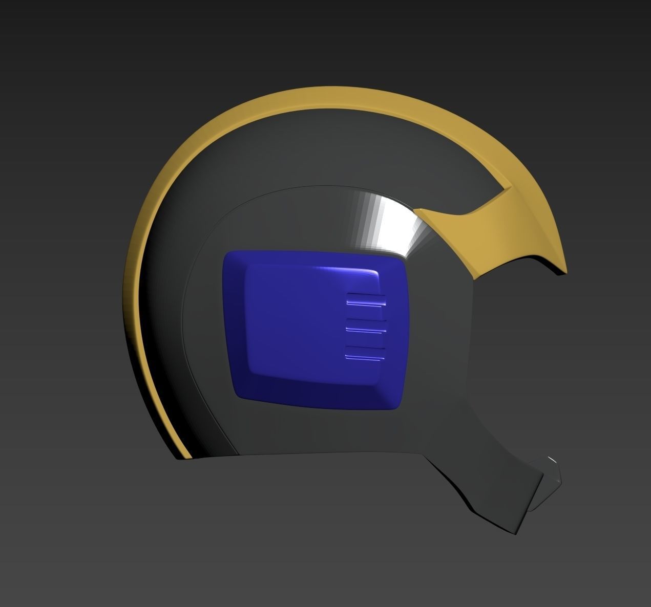 Mobile Suit Gundam Zeon Black Tri-Stars Pilot Helmet 3D print model_7