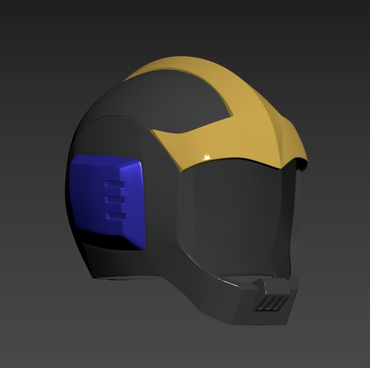 Mobile Suit Gundam Zeon Black Tri-Stars Pilot Helmet 3D print model_6