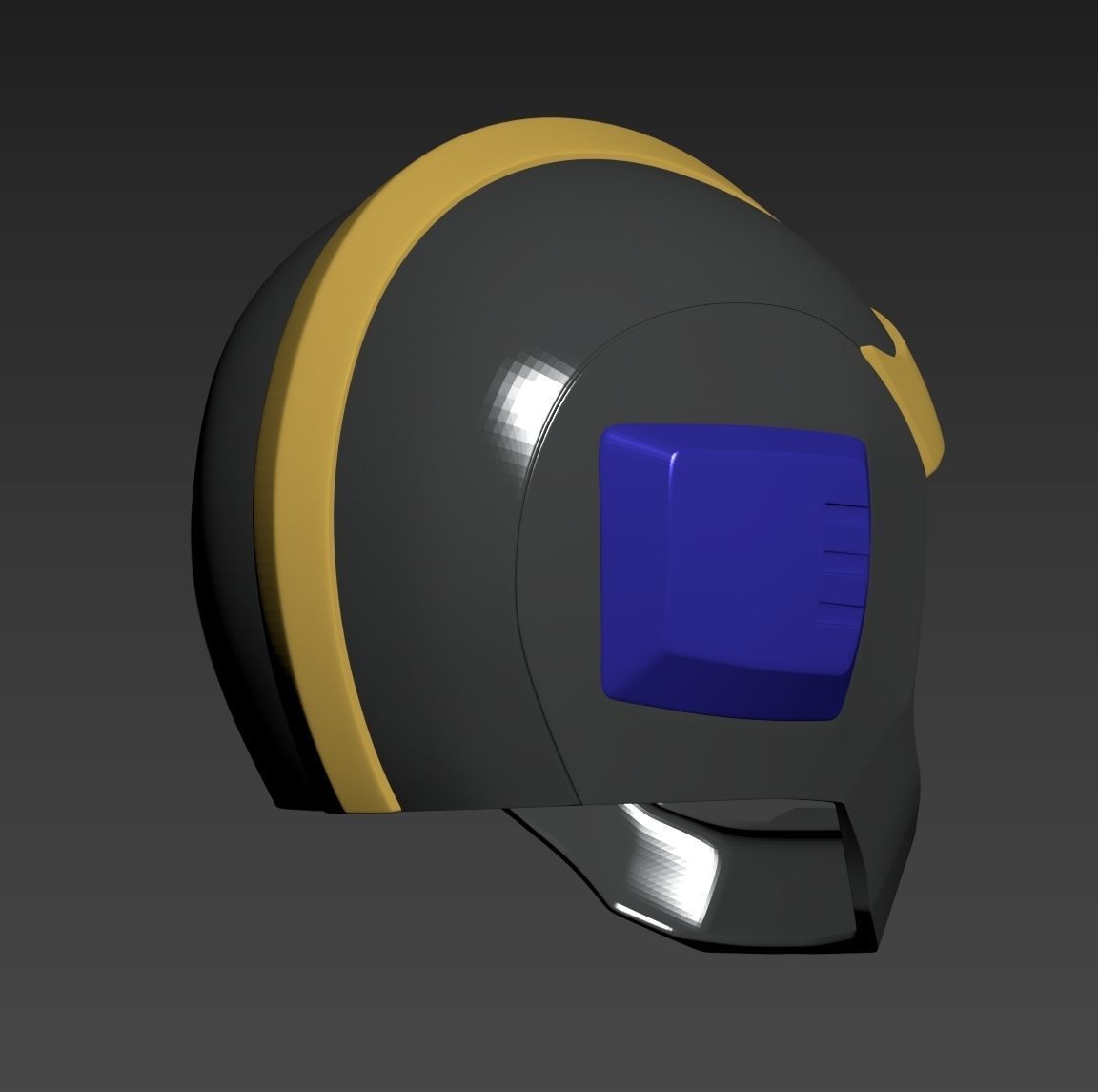 Mobile Suit Gundam Zeon Black Tri-Stars Pilot Helmet 3D print model_8