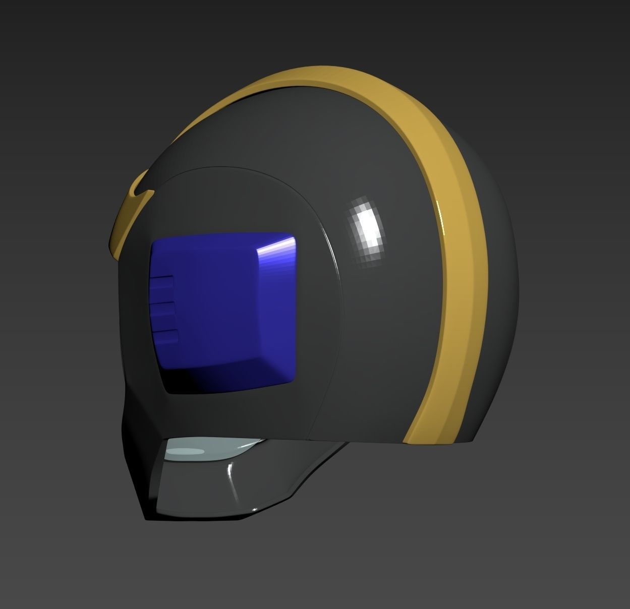 Mobile Suit Gundam Zeon Black Tri-Stars Pilot Helmet 3D print model_3