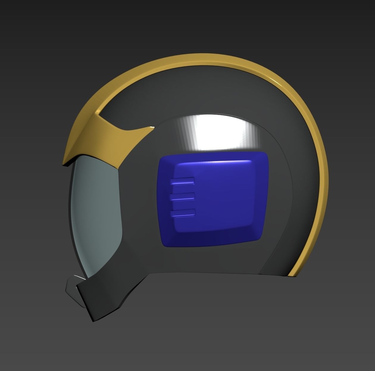 Mobile Suit Gundam Zeon Black Tri-Stars Pilot Helmet 3D print model_2