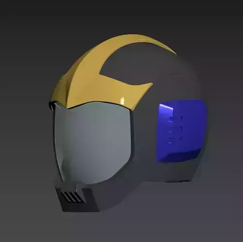 Mobile Suit Gundam Zeon Black Tri-Stars Pilot Helmet 3D print model