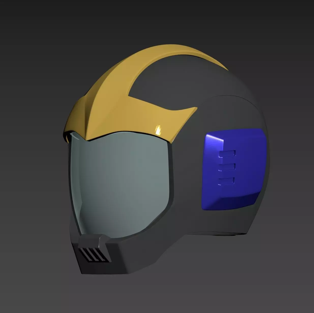 Mobile Suit Gundam Zeon Black Tri-Stars Pilot Helmet 3D print model_0