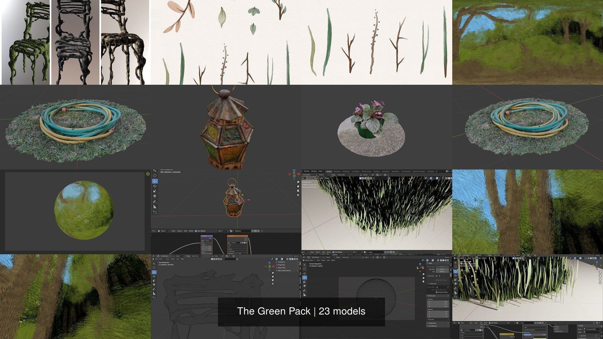 The Green Pack 3D Model Collection_17
