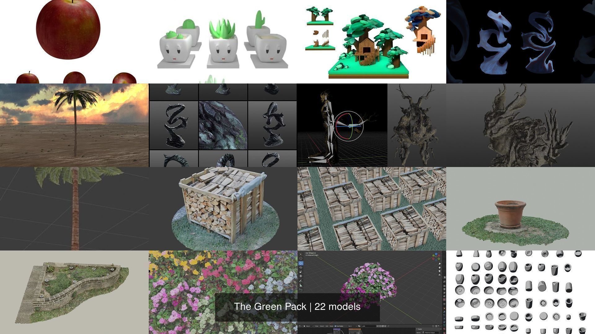 The Green Pack 3D Model Collection_31