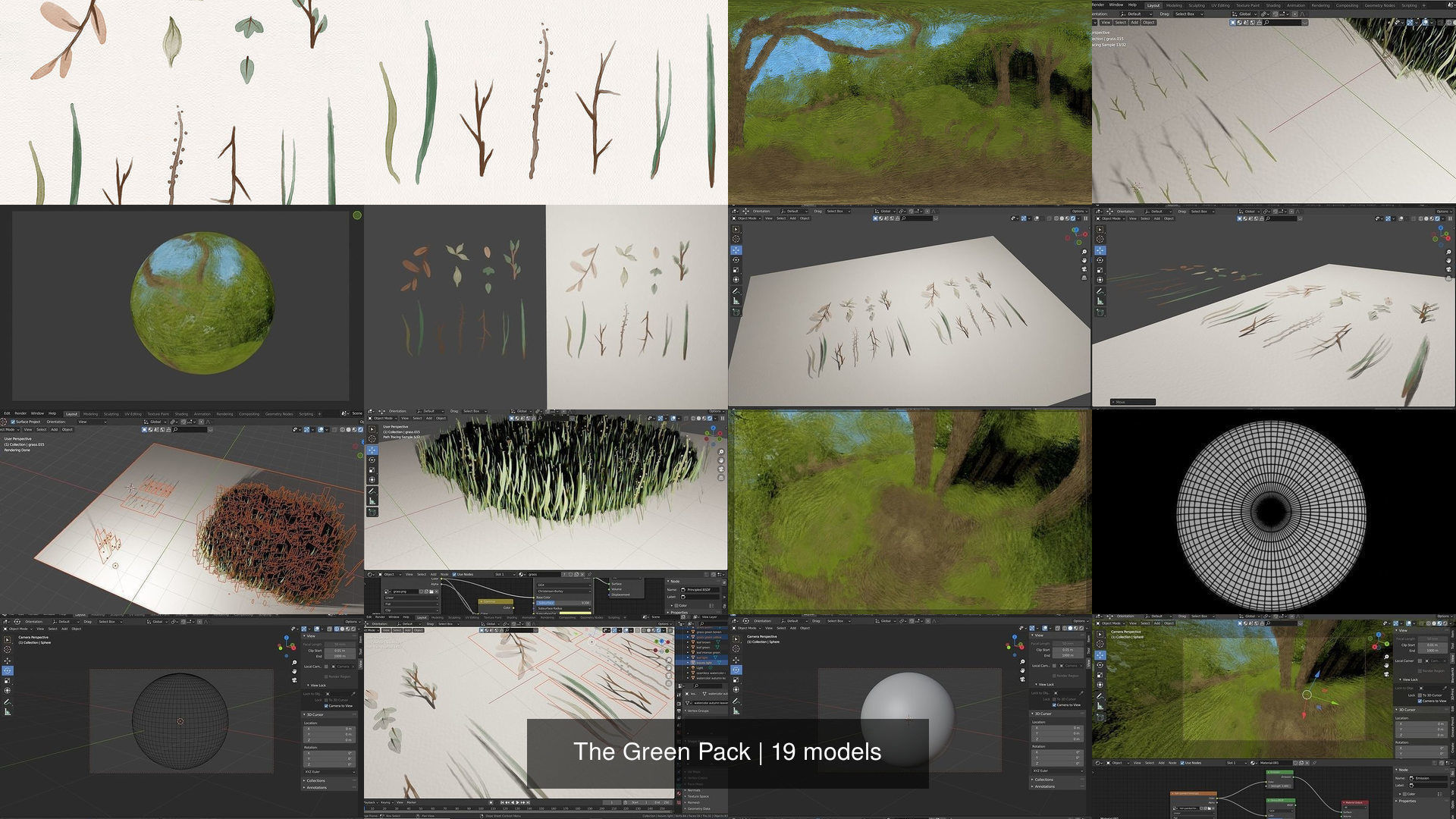 The Green Pack 3D Model Collection_1