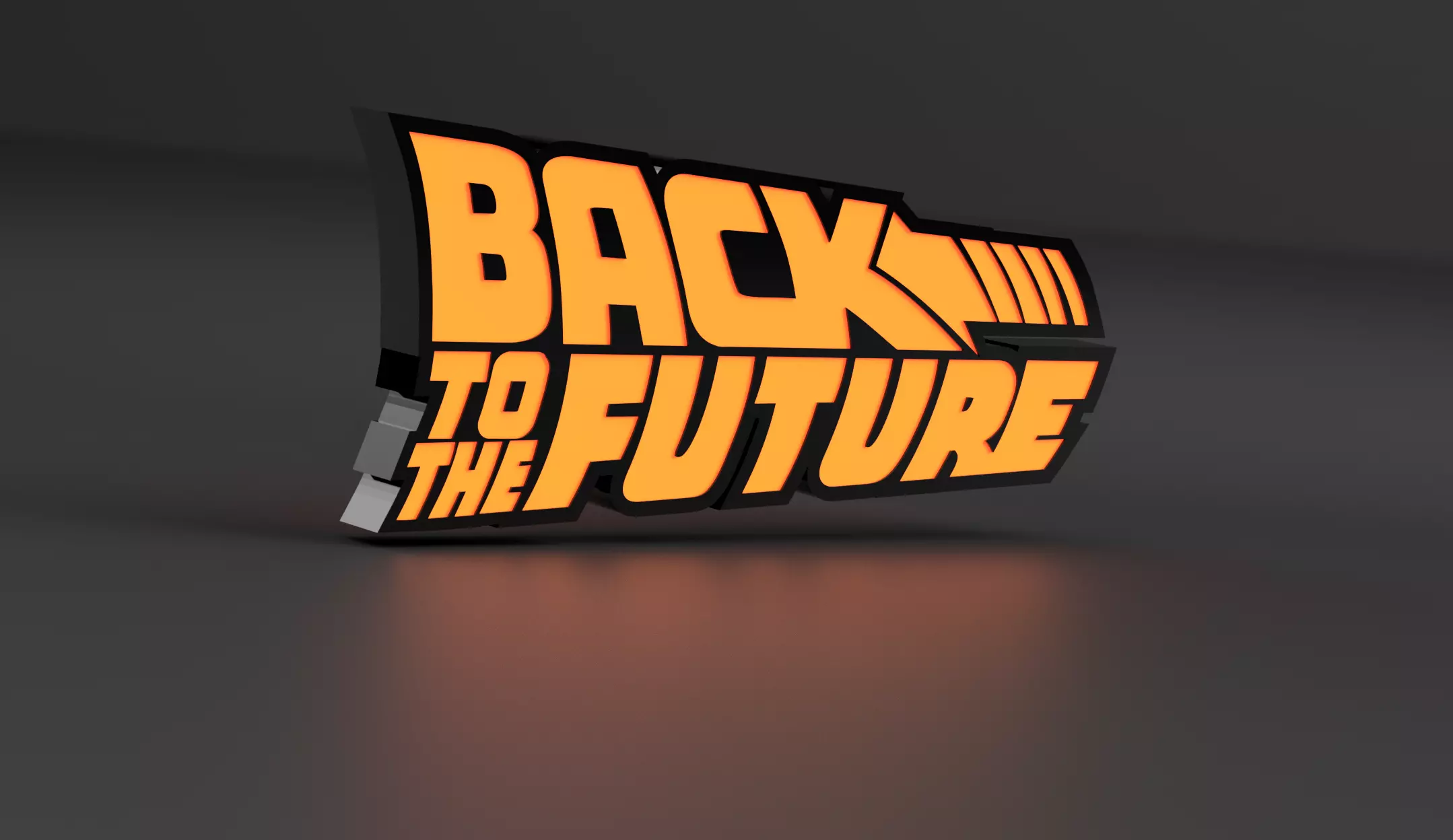 LED LAMPE - Back To The Future 3D print model_0