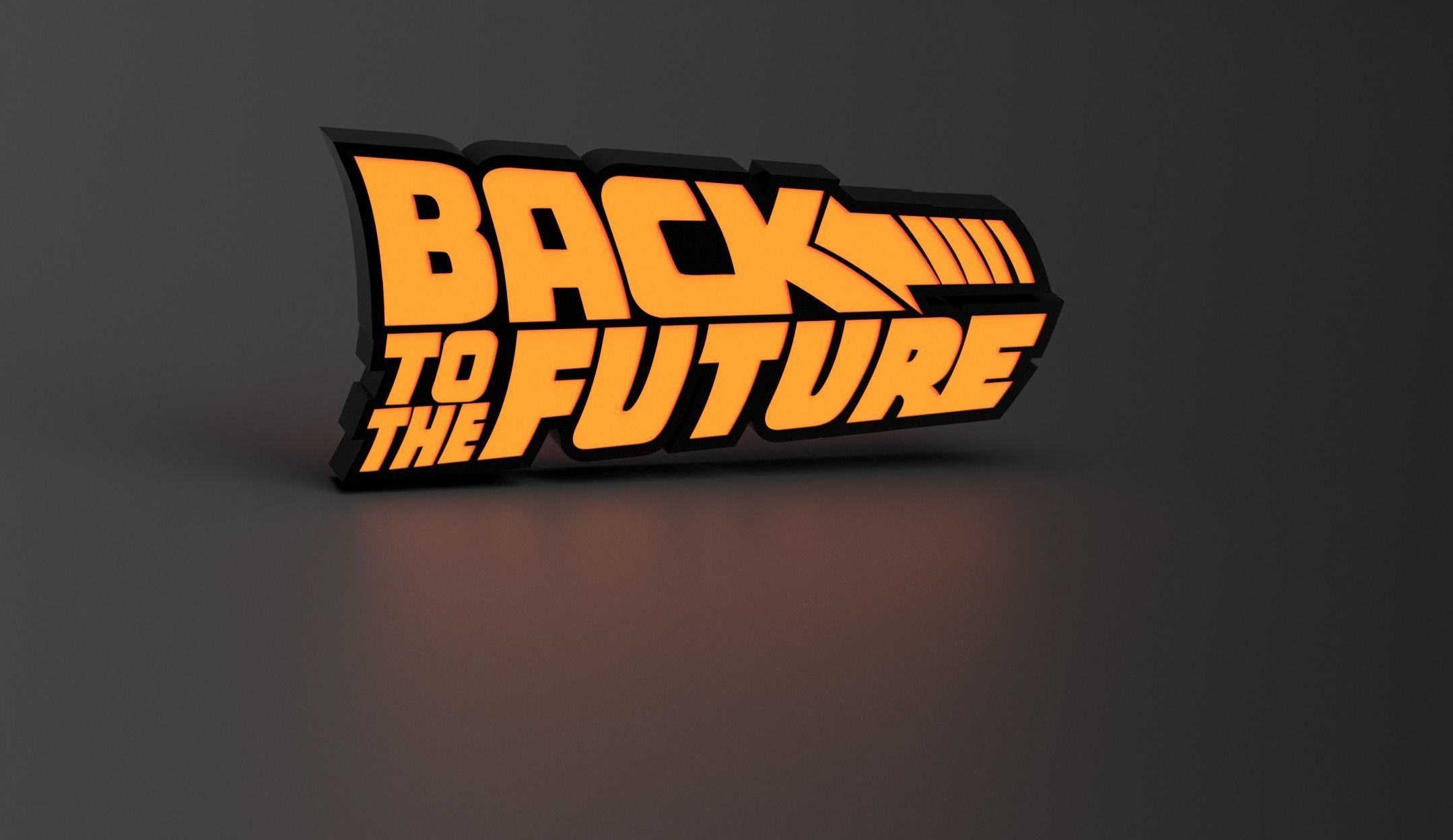 LED LAMPE - Back To The Future 3D print model_1