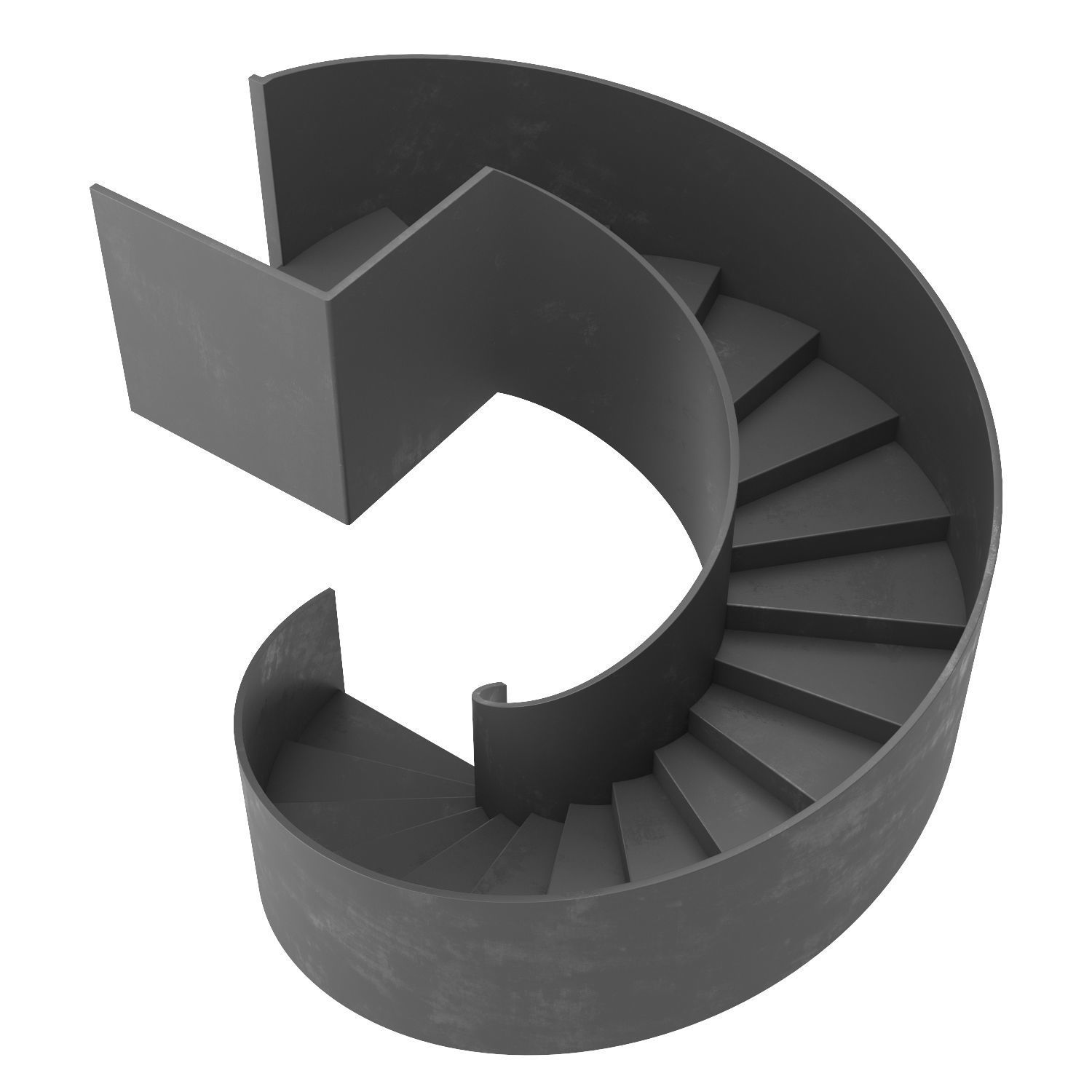 Spiral staircase 7 3D model_1