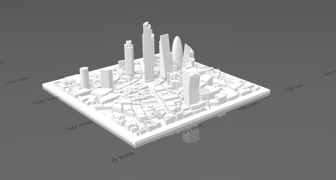 London City - Skyscrapers 3D print model_3