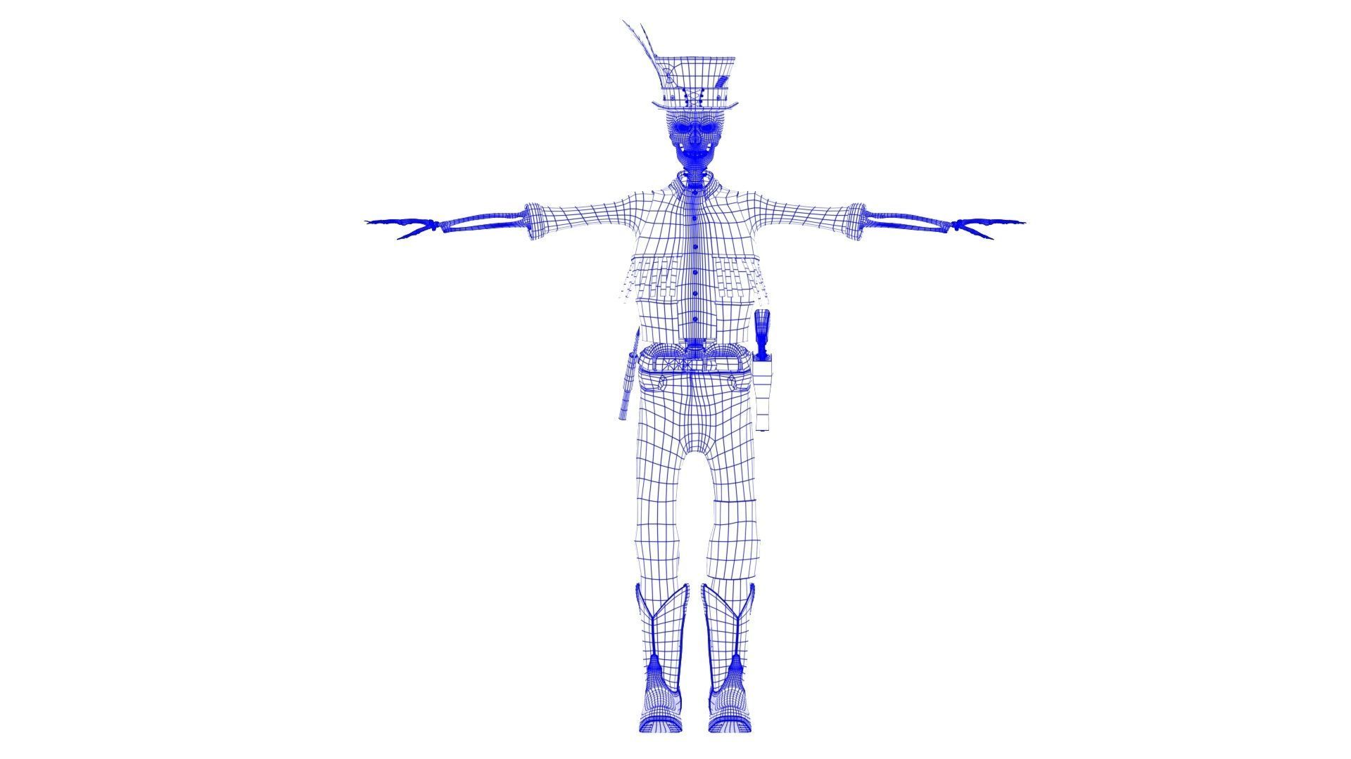 Western Sekeleton 3D model_2