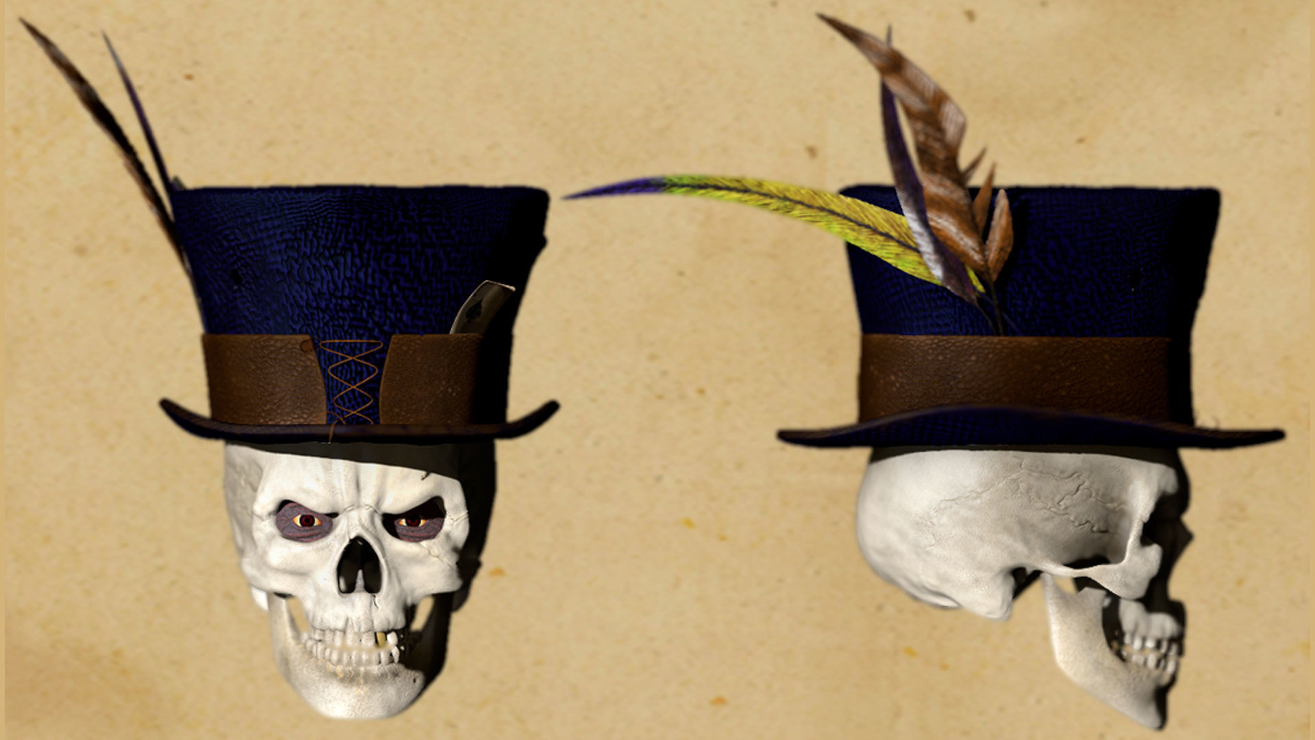 Western Sekeleton 3D model_7