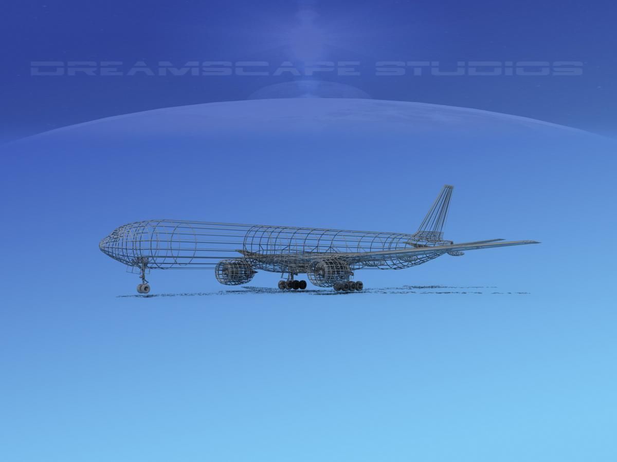 Boeing 777-300 Singapore Airlines 3D model_11