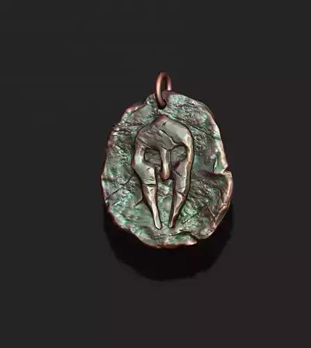 Helmet token pendant