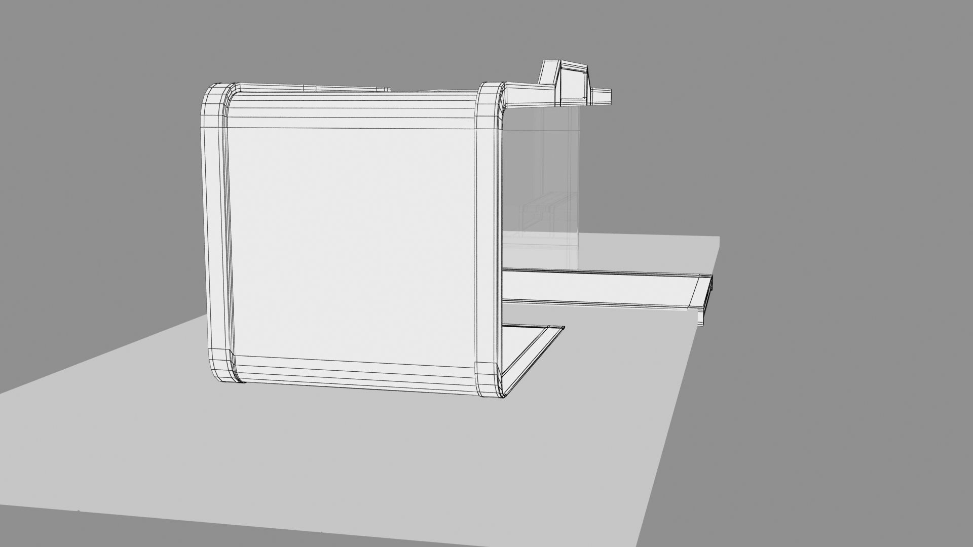 Bus Stop Low-poly 3D model_21