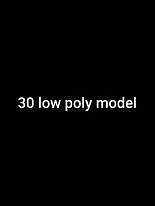 30 low poly model car