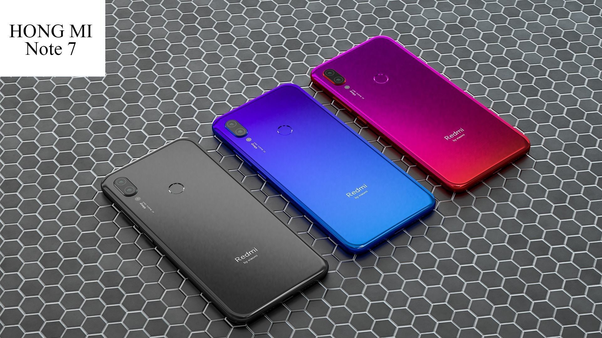 Redmi Note7 cell phone 3D model_2