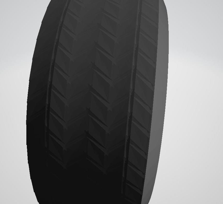 Tire Model Low-poly 3D model_2