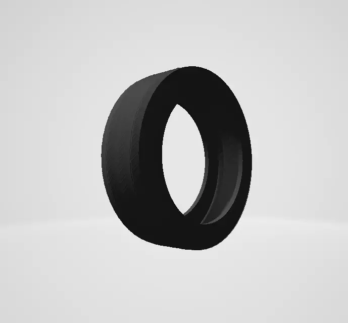 Tire Model Low-poly 3D model_0