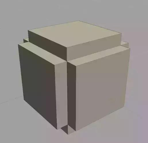 Extruded cube