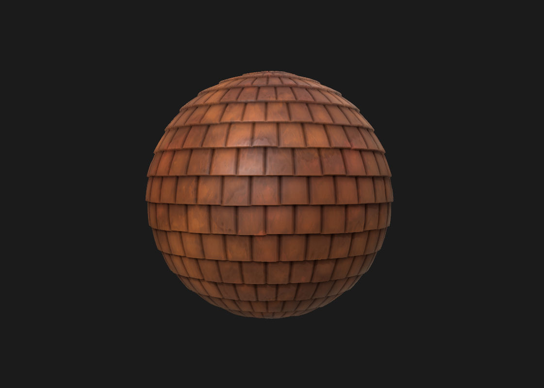 15 Stylized and Seamless Roof Tiles PBR Textures and Materials Texture_28