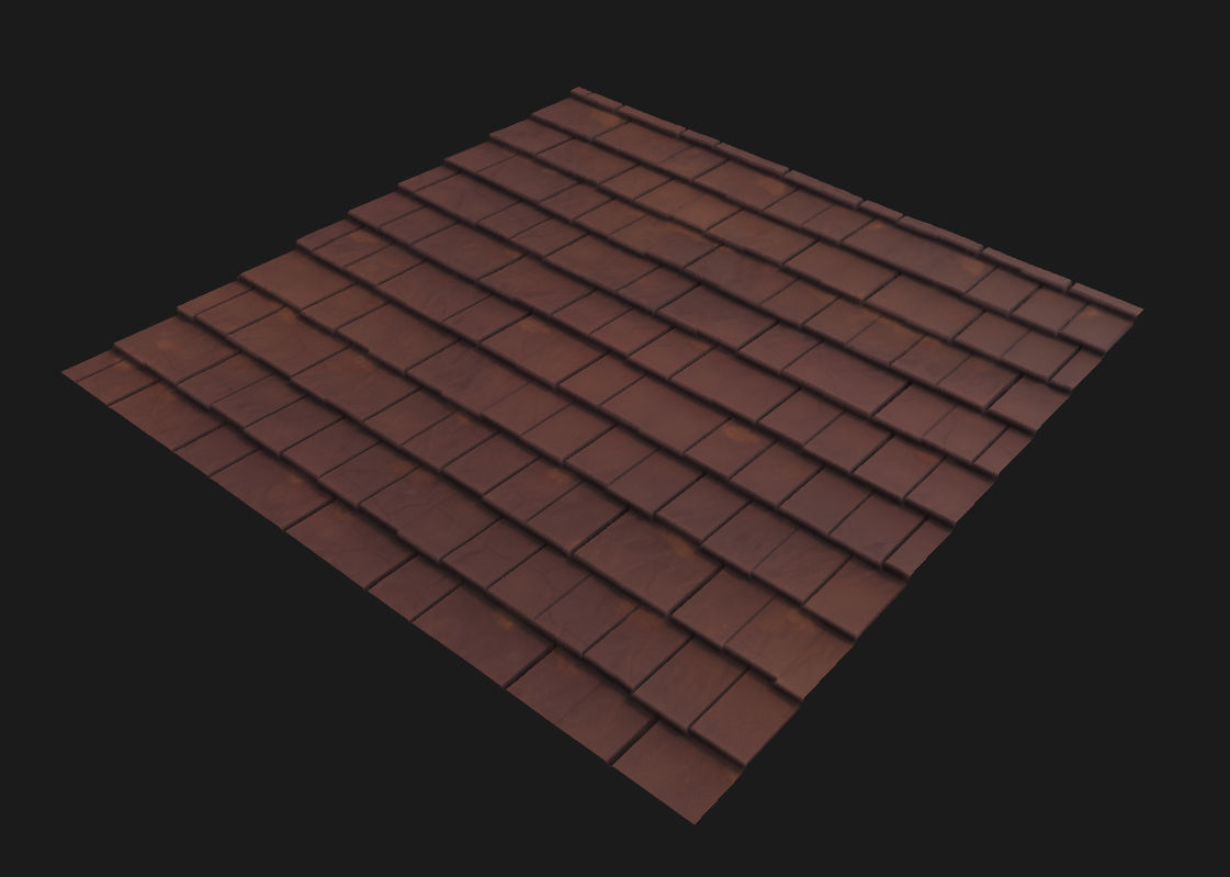 15 Stylized and Seamless Roof Tiles PBR Textures and Materials Texture_13