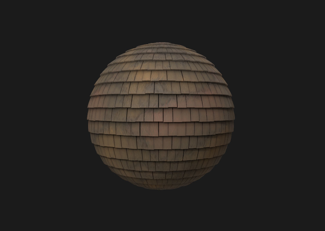 15 Stylized and Seamless Roof Tiles PBR Textures and Materials Texture_12