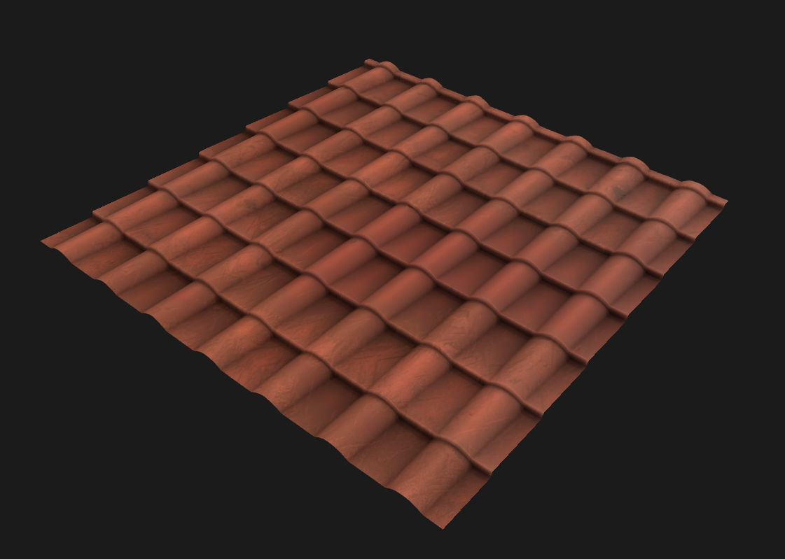 15 Stylized and Seamless Roof Tiles PBR Textures and Materials Texture_1