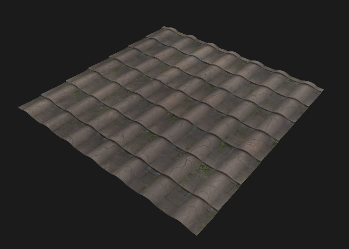 15 Stylized and Seamless Roof Tiles PBR Textures and Materials Texture_17
