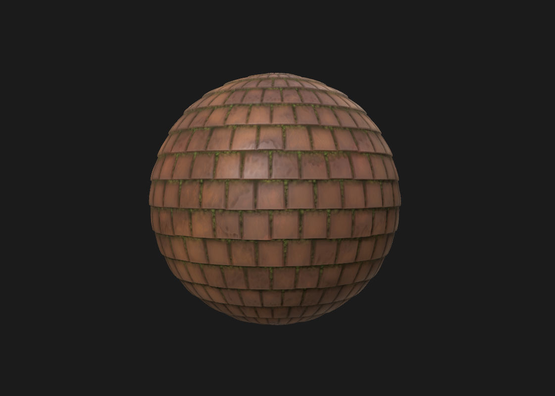 15 Stylized and Seamless Roof Tiles PBR Textures and Materials Texture_30