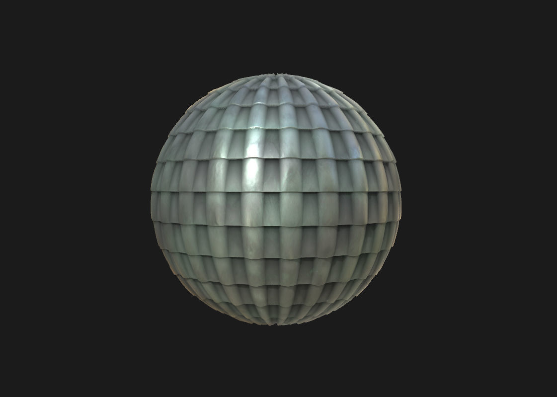 15 Stylized and Seamless Roof Tiles PBR Textures and Materials Texture_6