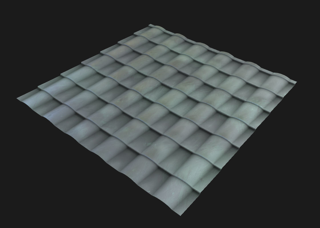 15 Stylized and Seamless Roof Tiles PBR Textures and Materials Texture_5