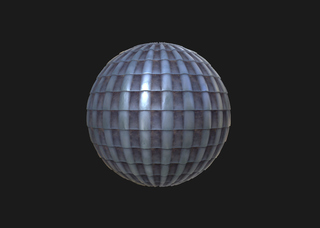 15 Stylized and Seamless Roof Tiles PBR Textures and Materials Texture_8