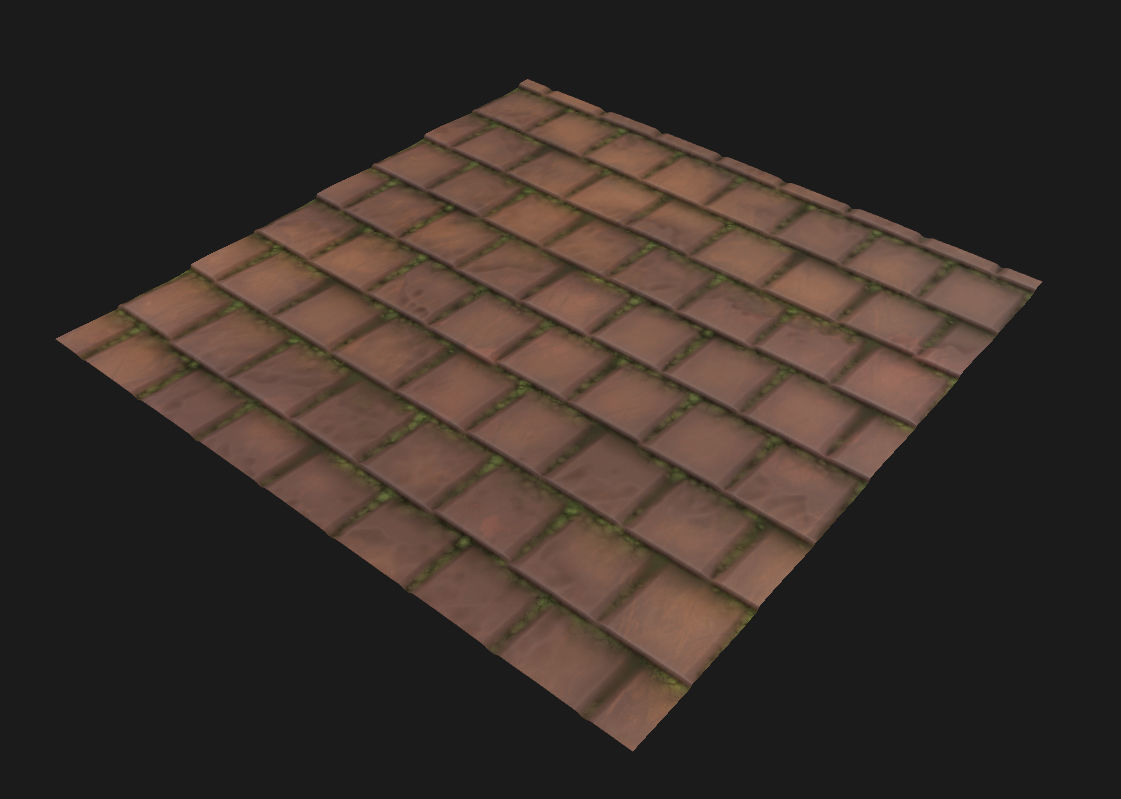 15 Stylized and Seamless Roof Tiles PBR Textures and Materials Texture_29