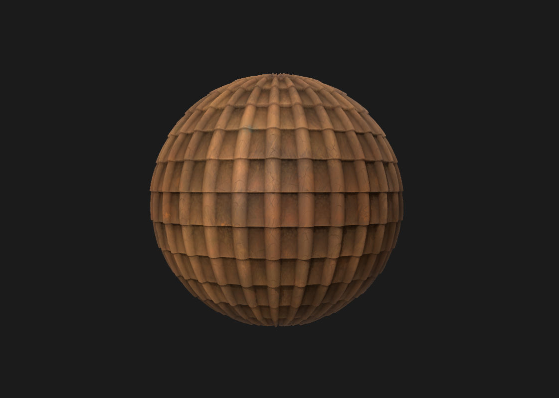 15 Stylized and Seamless Roof Tiles PBR Textures and Materials Texture_16