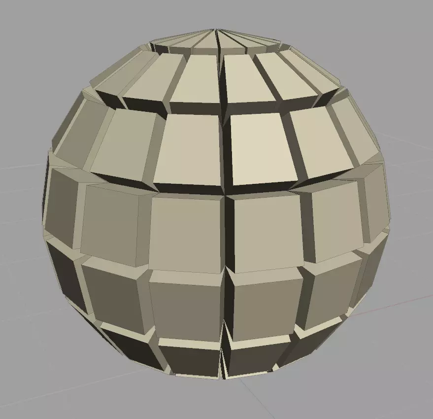 Extruded sphere Free 3D model