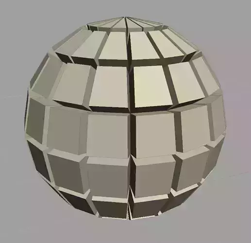 Extruded sphere