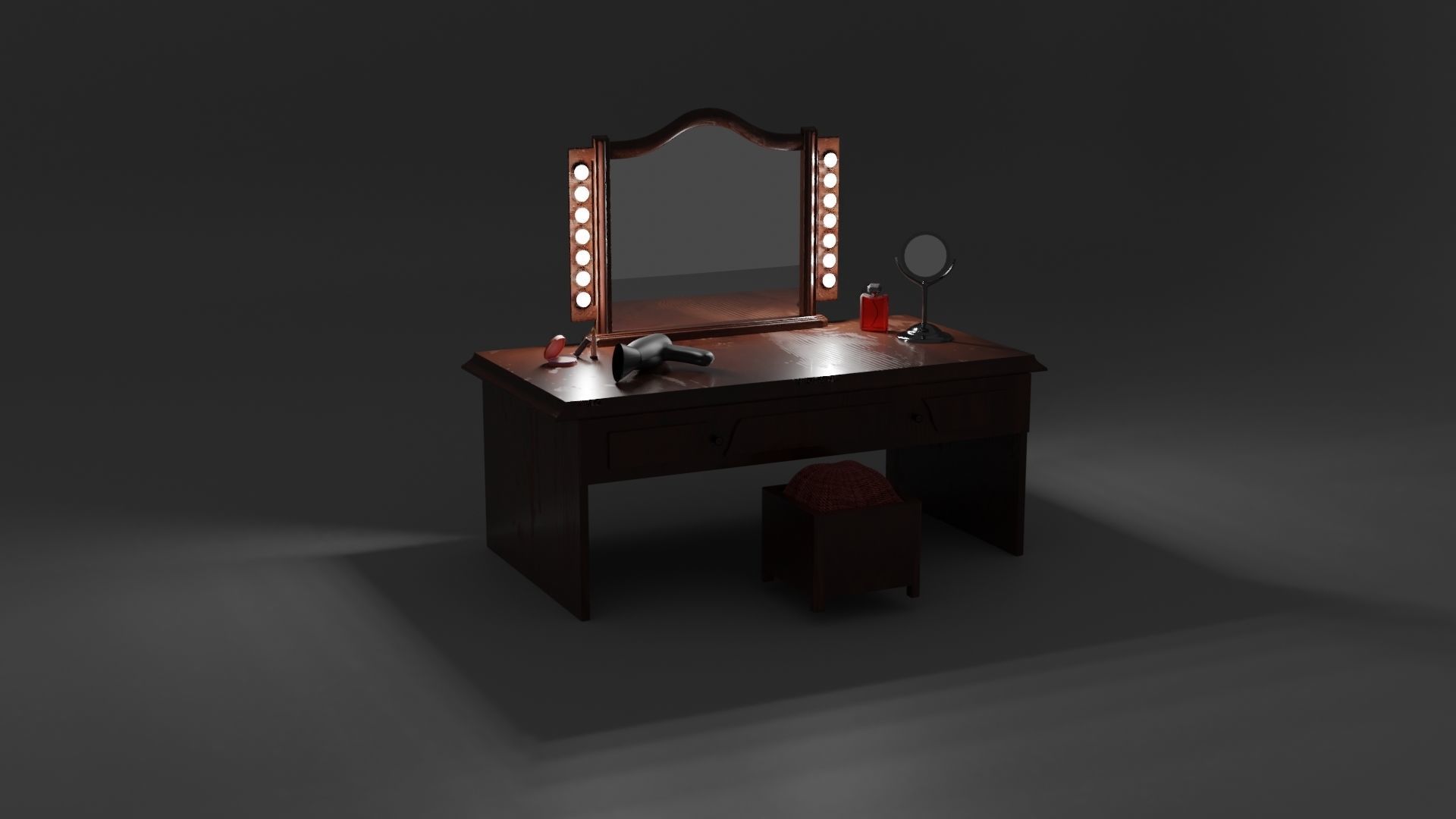 Make-Up Table 3D model_5
