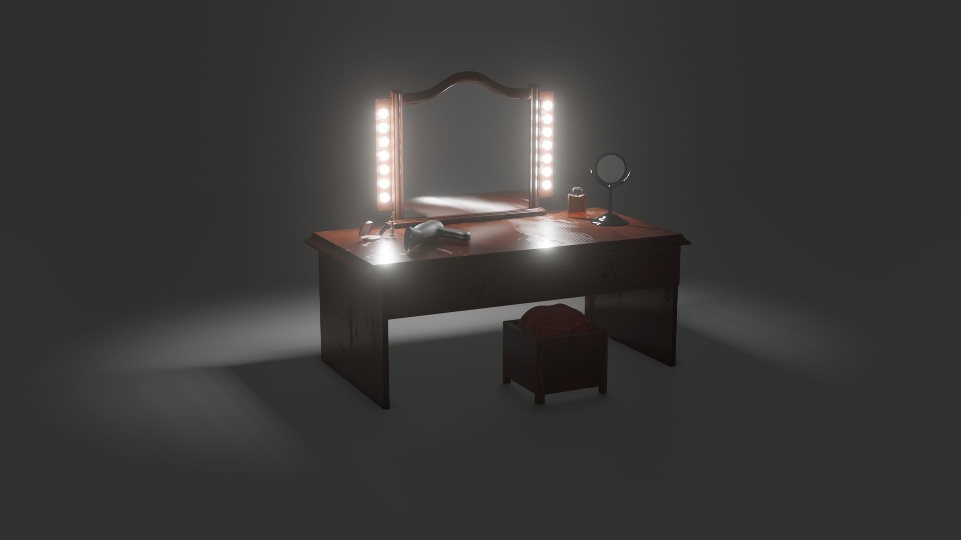 Make-Up Table 3D model_6