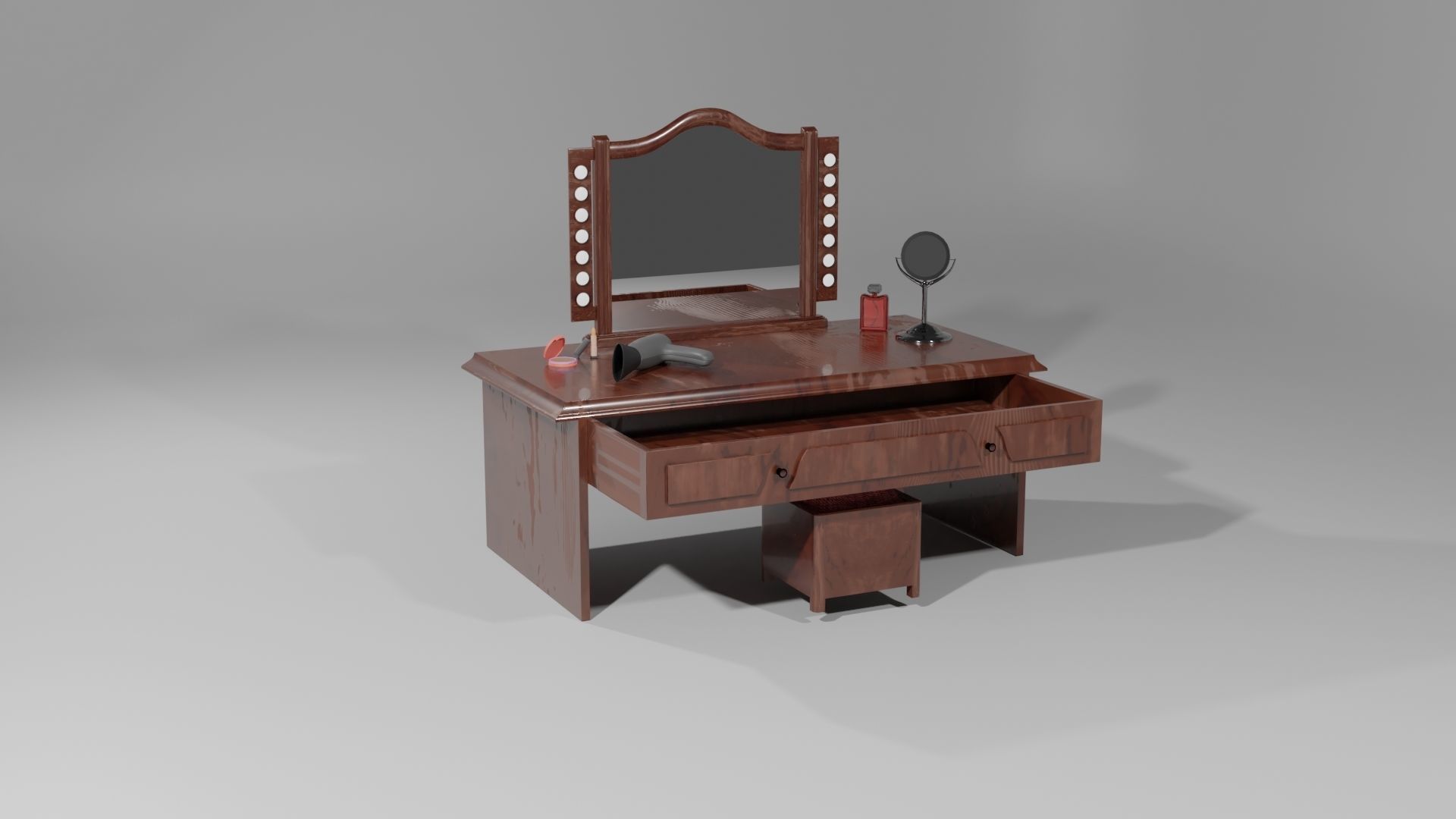 Make-Up Table 3D model_2