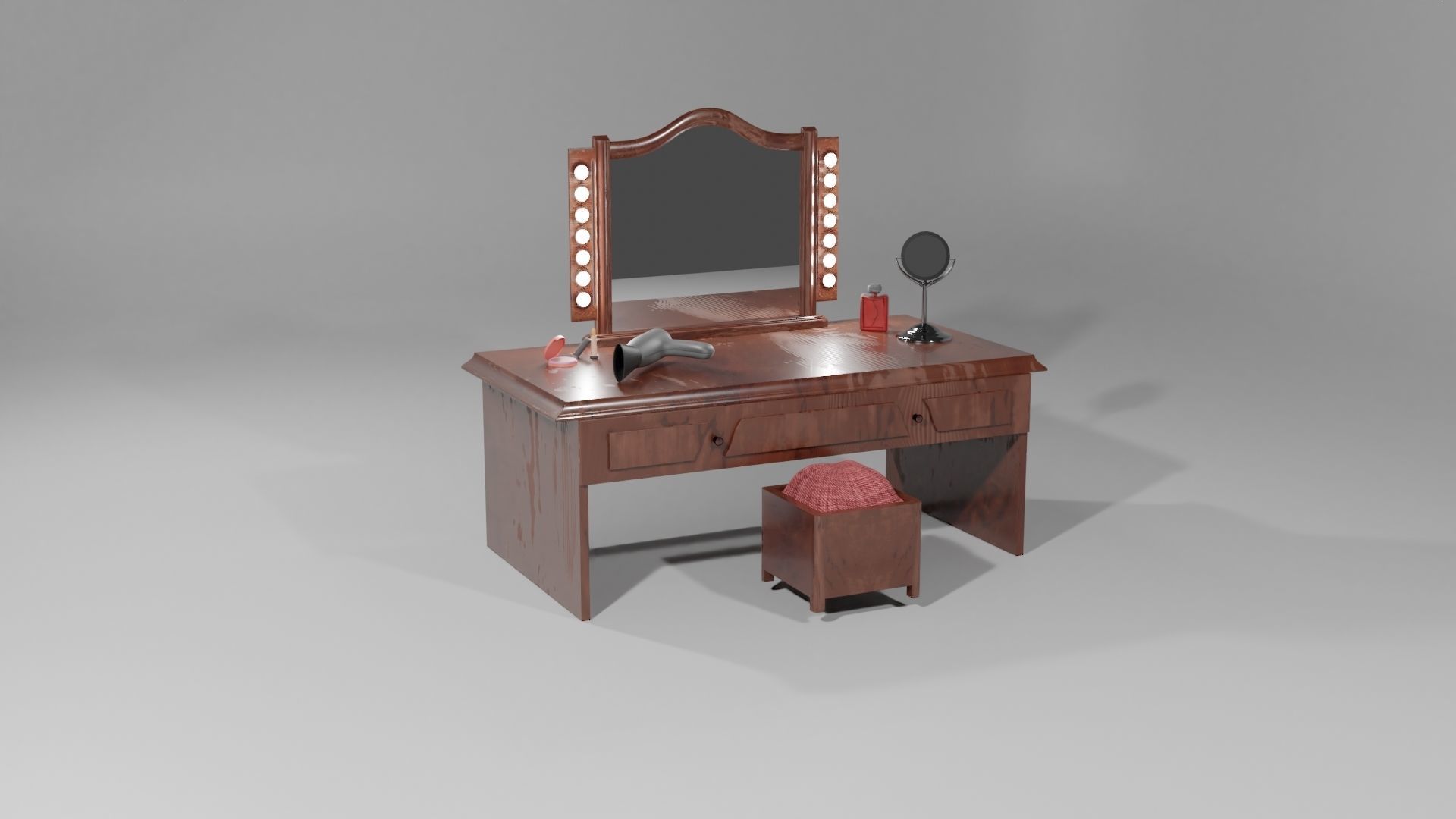 Make-Up Table 3D model_4